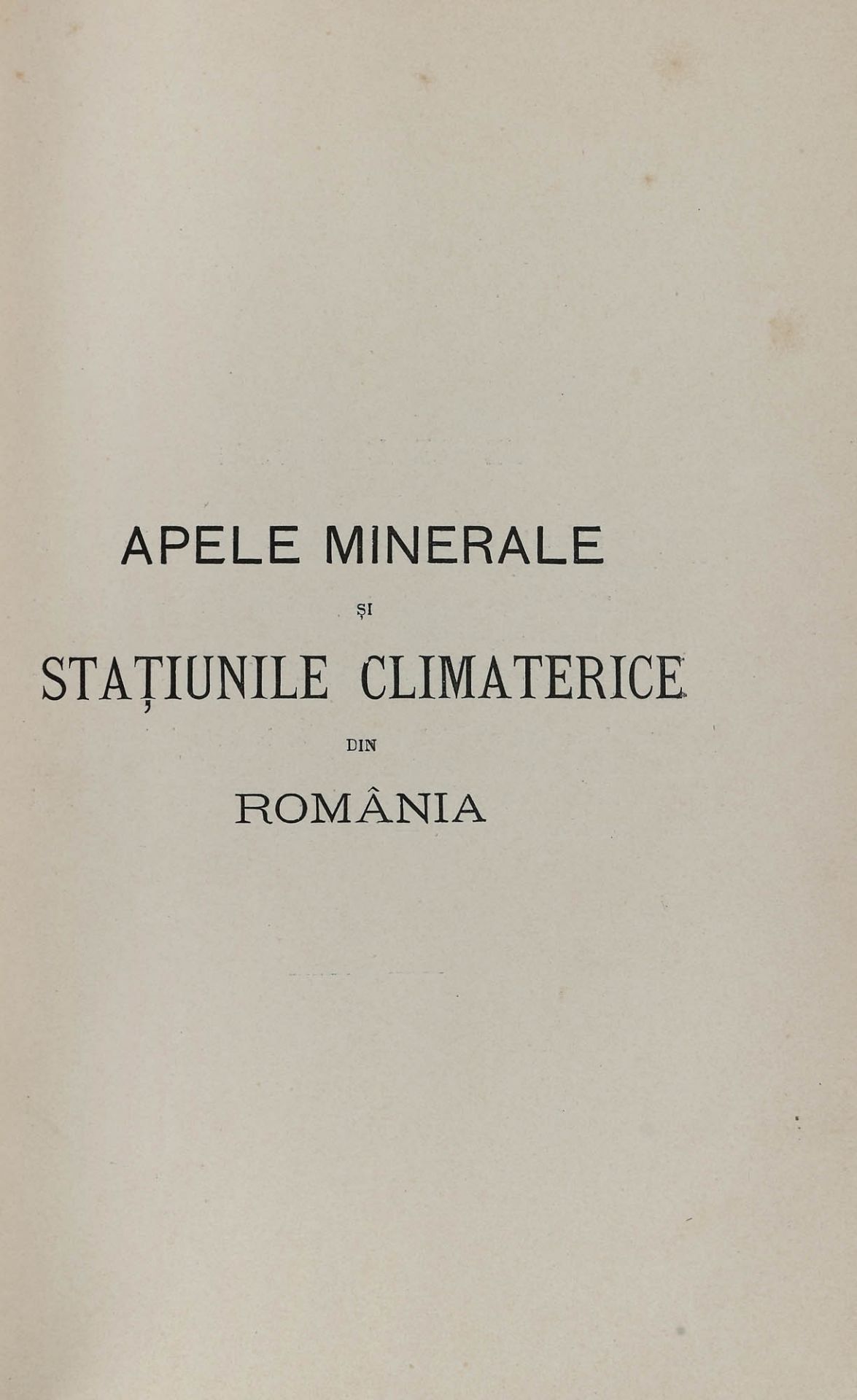 "Apele minerale și stațiunile climaterice din România" ("Mineral waters and climatic resorts in R - Image 3 of 5