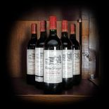 Wine lot for a vertical tasting - a famous wine, four memorable years 1993-1997 - 6b x 0.75l