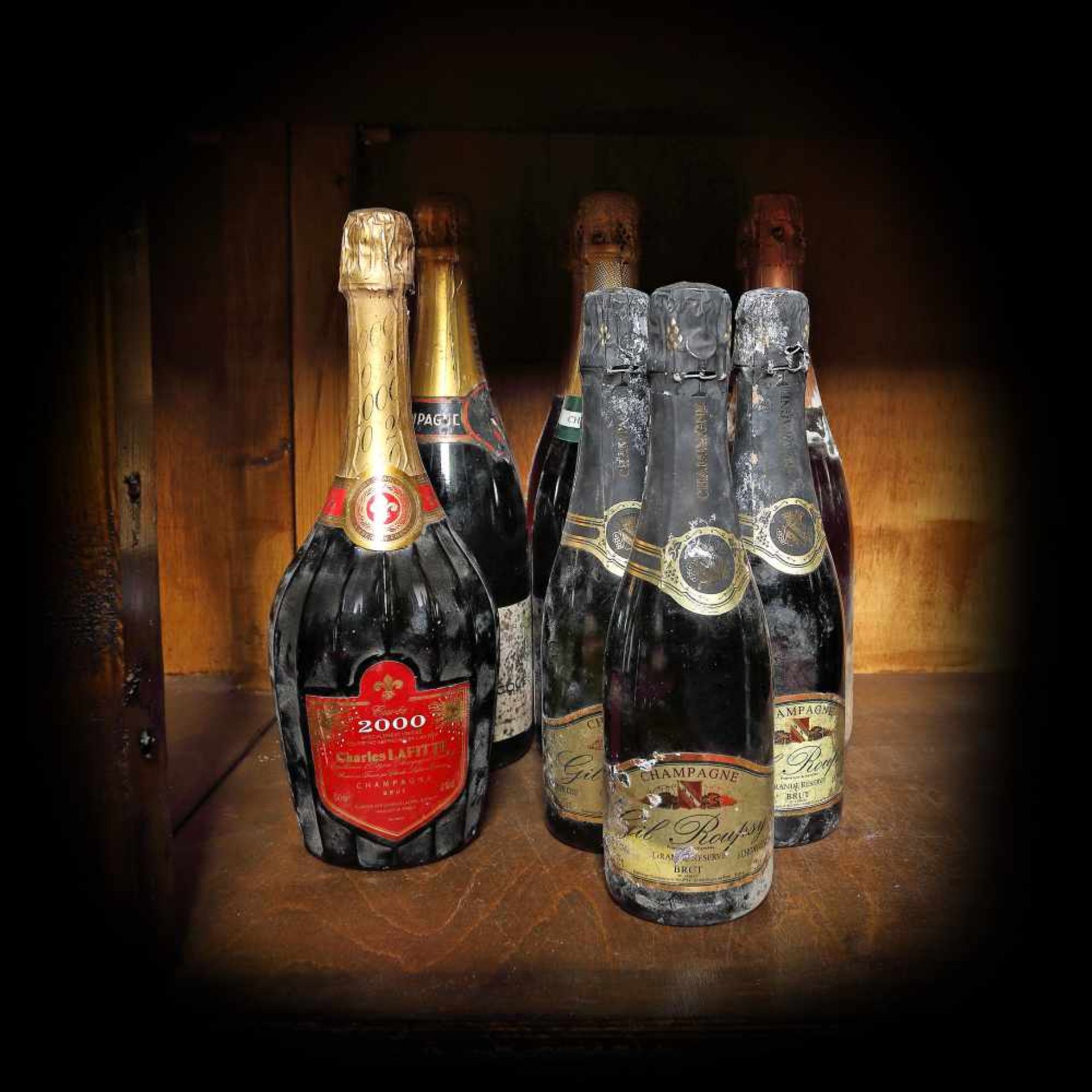 Vintage Champagne collection, including Paul Dangin et Fils, Charles Lafitte, Jacques Favalle, 2000'