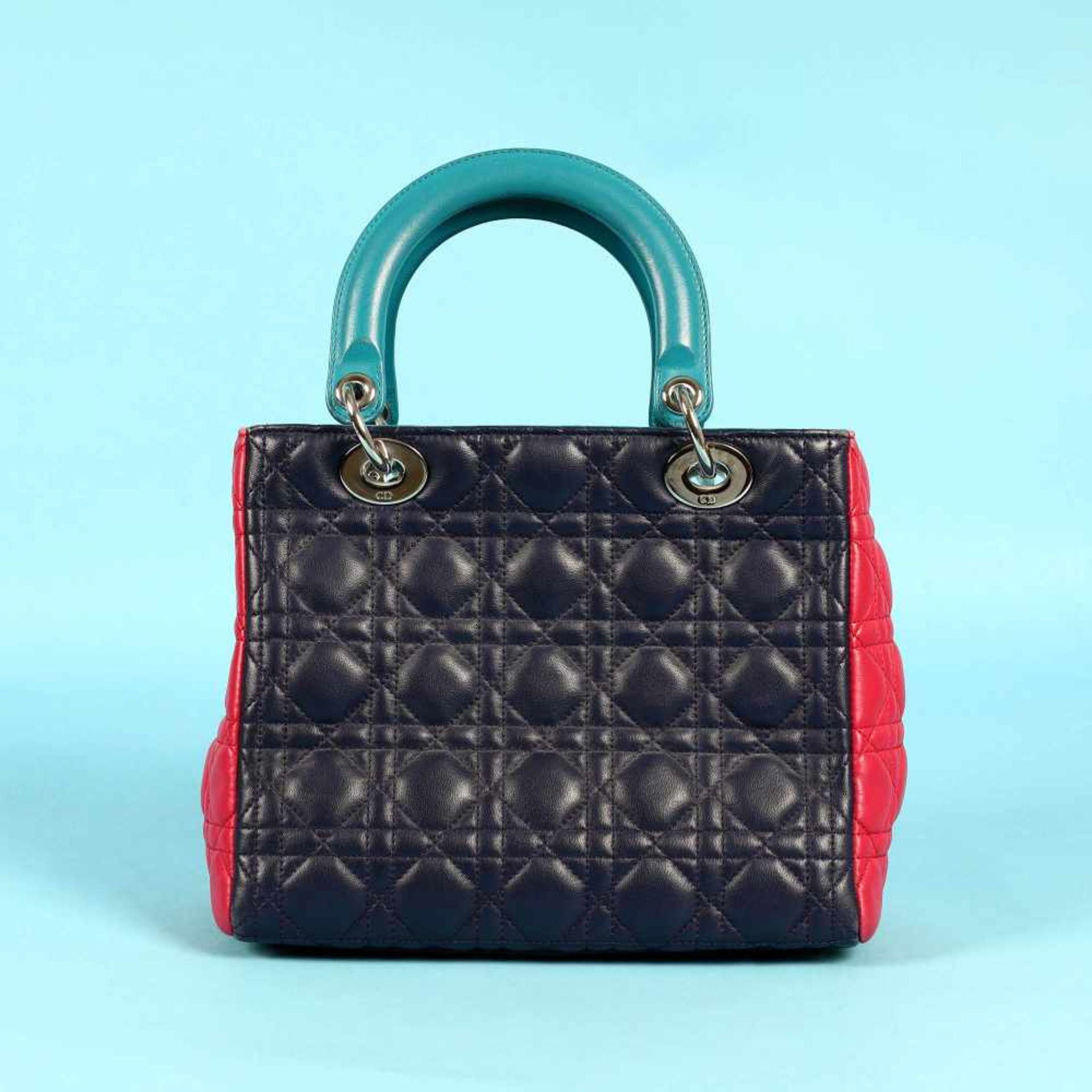 "Lady Dior" - Dior bag, leather, three colours - Image 3 of 6