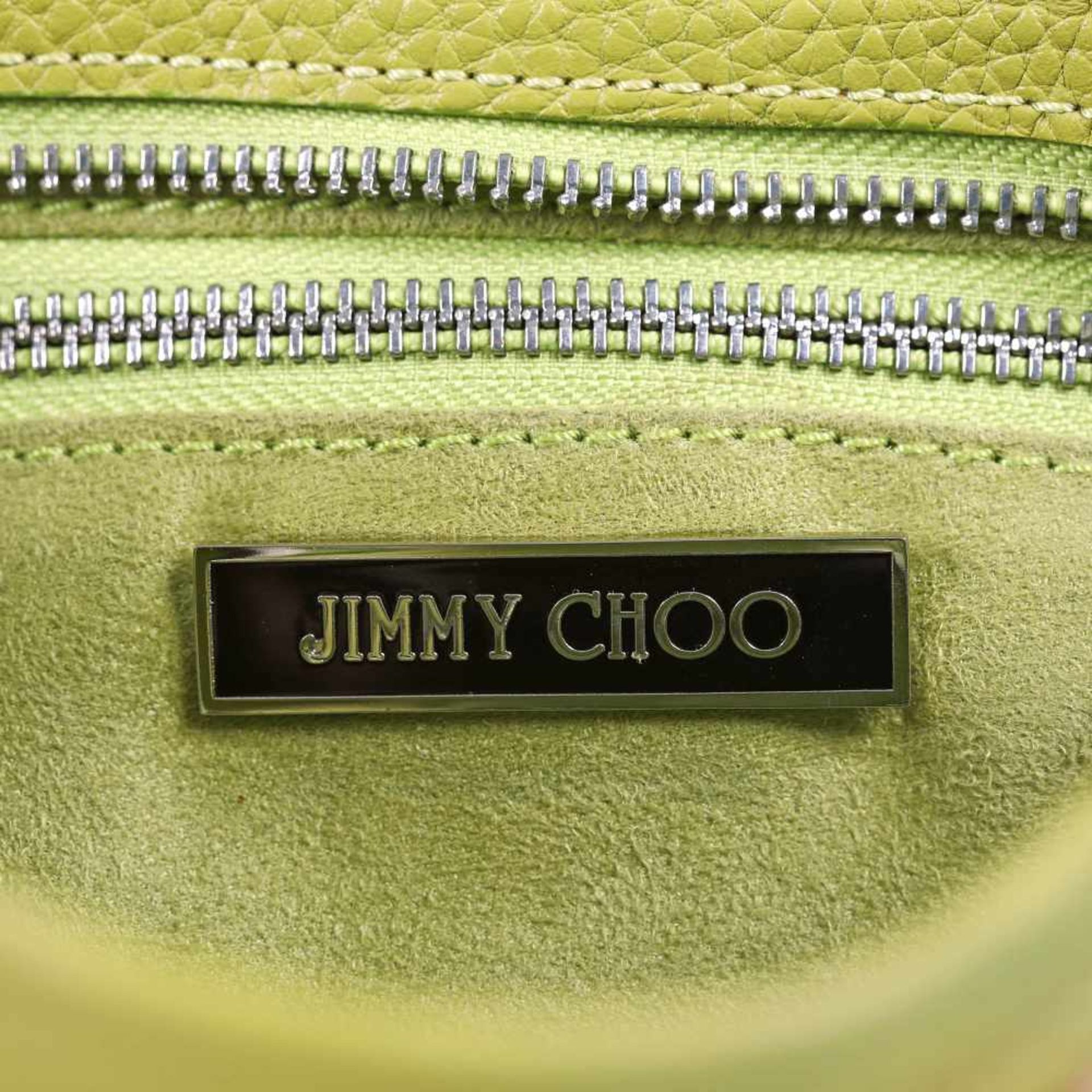 "Tulita" - Jimmy Choo clutch, leather, colour Lime, for women - Bild 6 aus 6