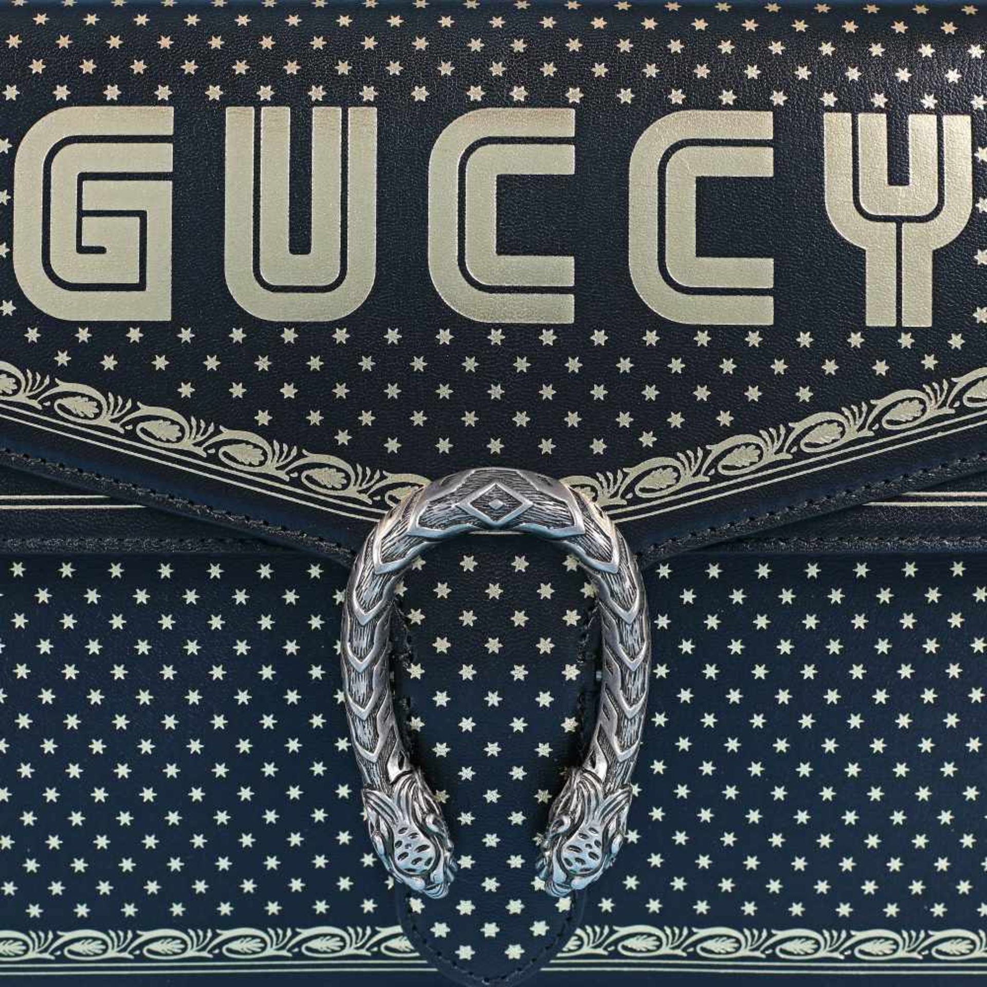 "Dionysus" - Gucci bag, leather, black, decorated with stellar motifs, accompanied by user manual an - Bild 6 aus 9