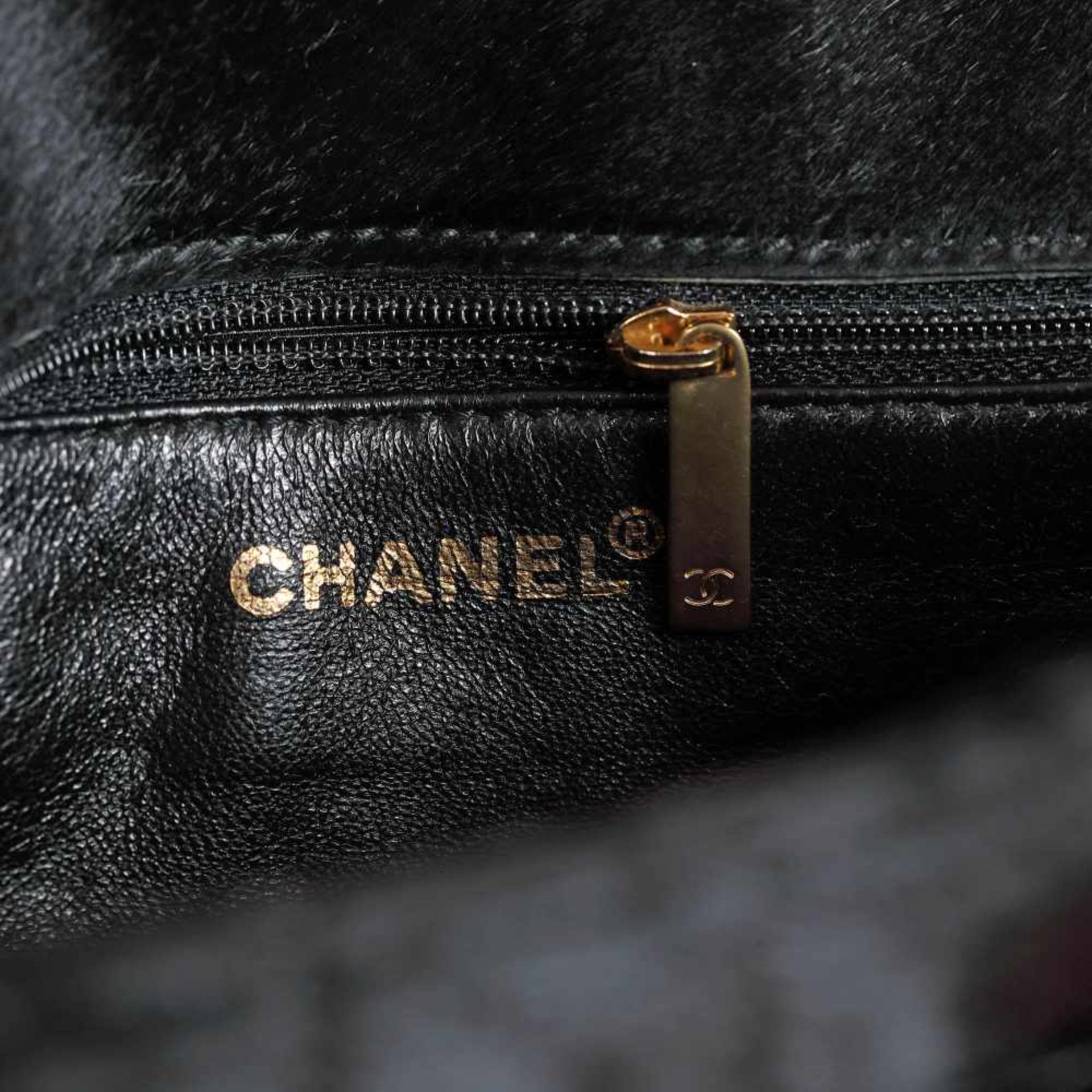 "Black Chocolate Bar" - Chanel bag, pony hair and velvet, black, for women - Bild 6 aus 6