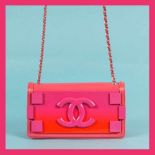 "Lego Hot Pink Brick Ombre" - Chanel bag, accompanied by authenticity card and original box