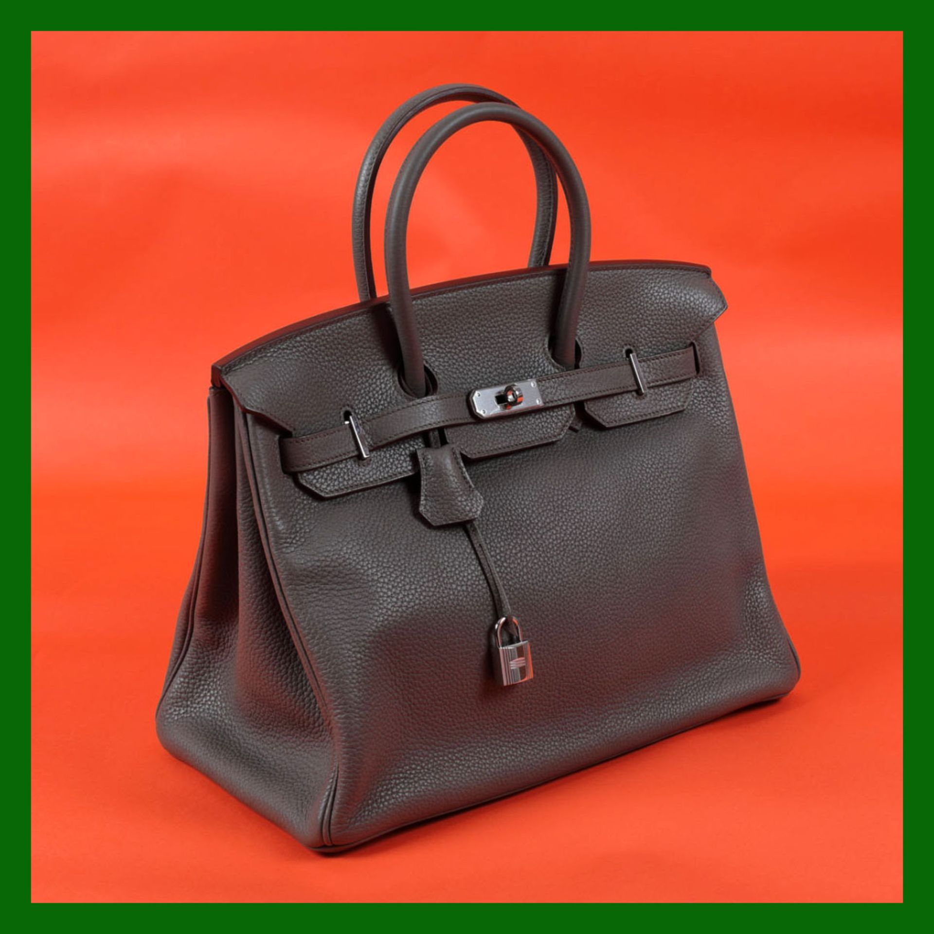 "Birkin 35" - Hermès bag, Clemence leather, colour Etain, for women, accompanied by original box - Bild 7 aus 8