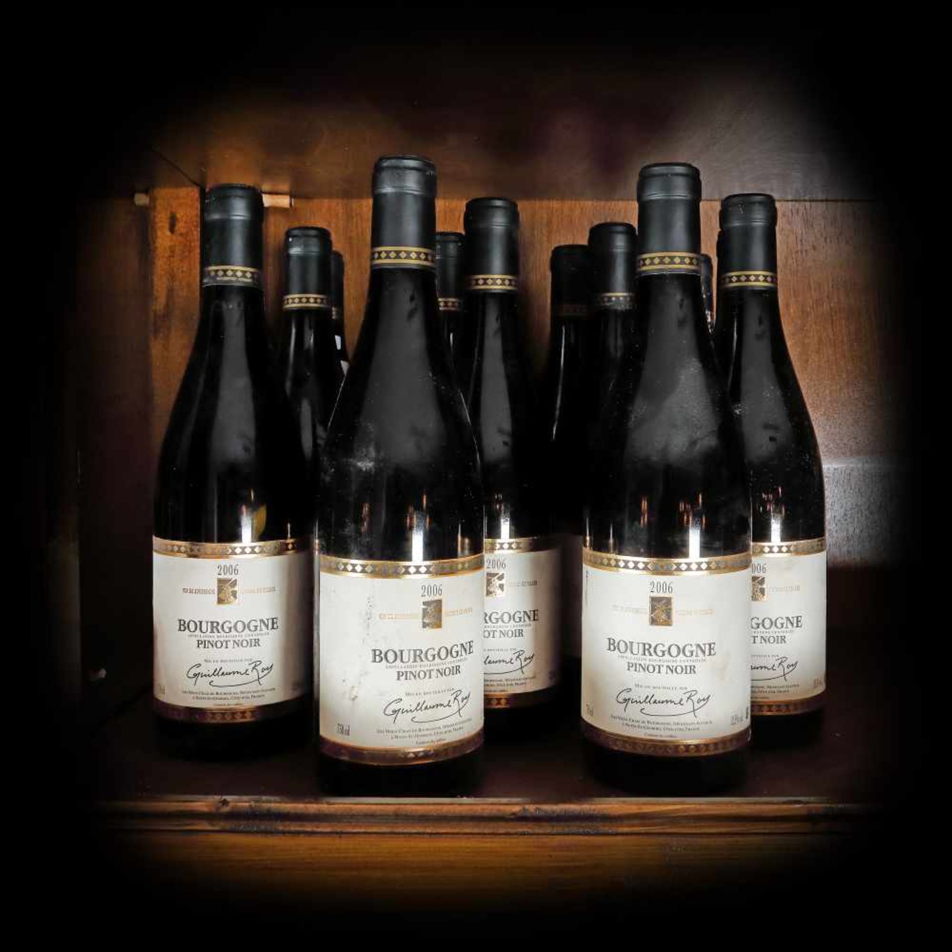 French wine lot, Pinot Noir, Bourgogne, 2006, 13b x 0.75l