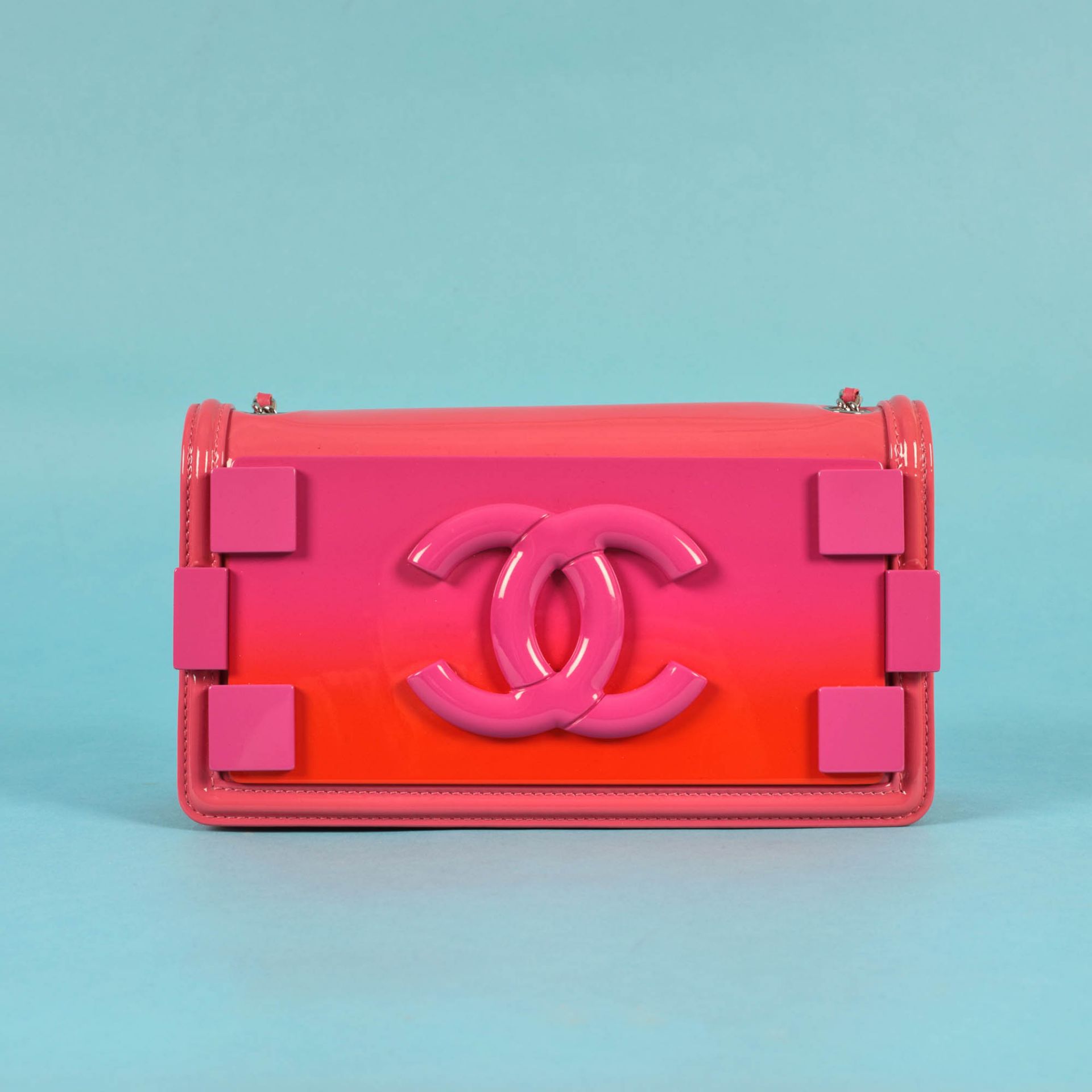 "Lego Hot Pink Brick Ombre" - Chanel bag, accompanied by authenticity card and original box - Bild 4 aus 6