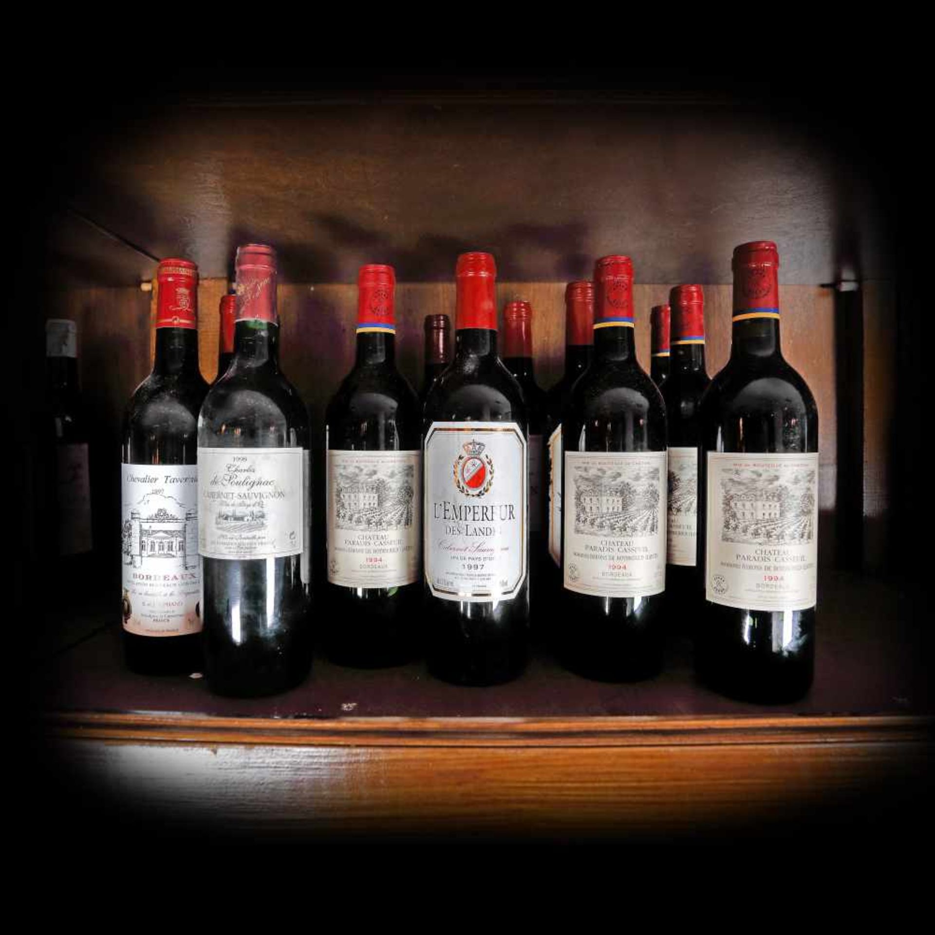 Bordeaux wine selection, red, 1990's, 15b x 0.75l