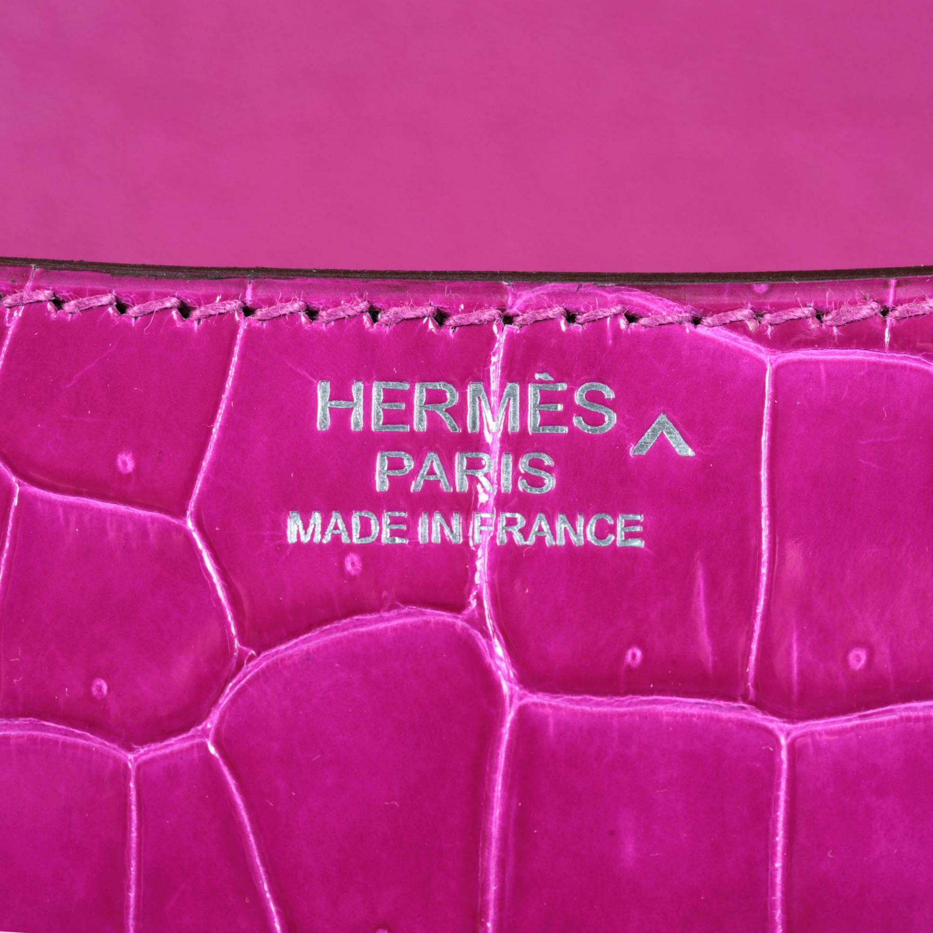 "Constance 24" - Hermès exceptional bag, crocodile leather, colour Rose Scheherazade, for women - Bild 6 aus 8