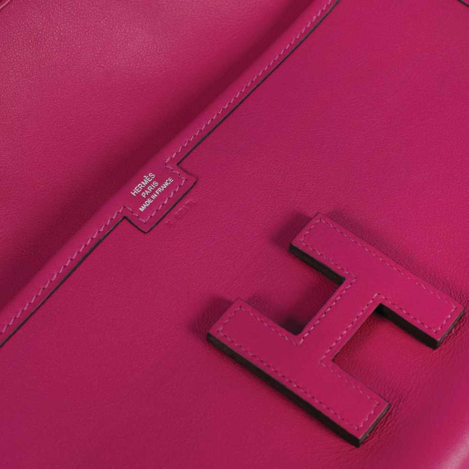 "Jigé elan 29" - Hermès clutch, Swift leather, colour Rose Pourpre, for women, accompanied by the - Bild 4 aus 4