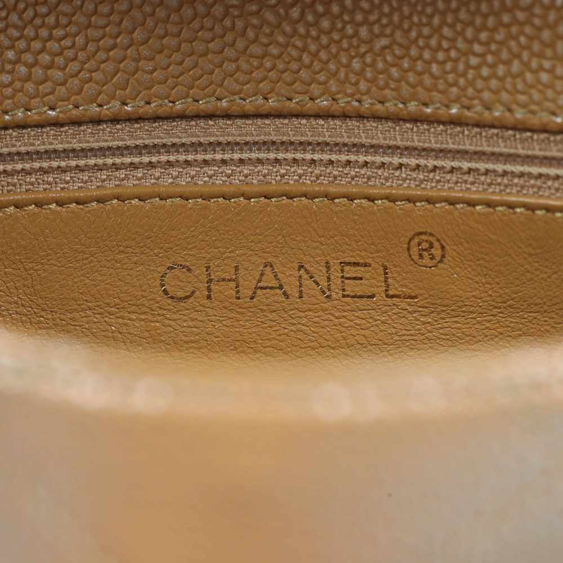 Chanel vintage bag, leather, beige, for women - Bild 6 aus 8