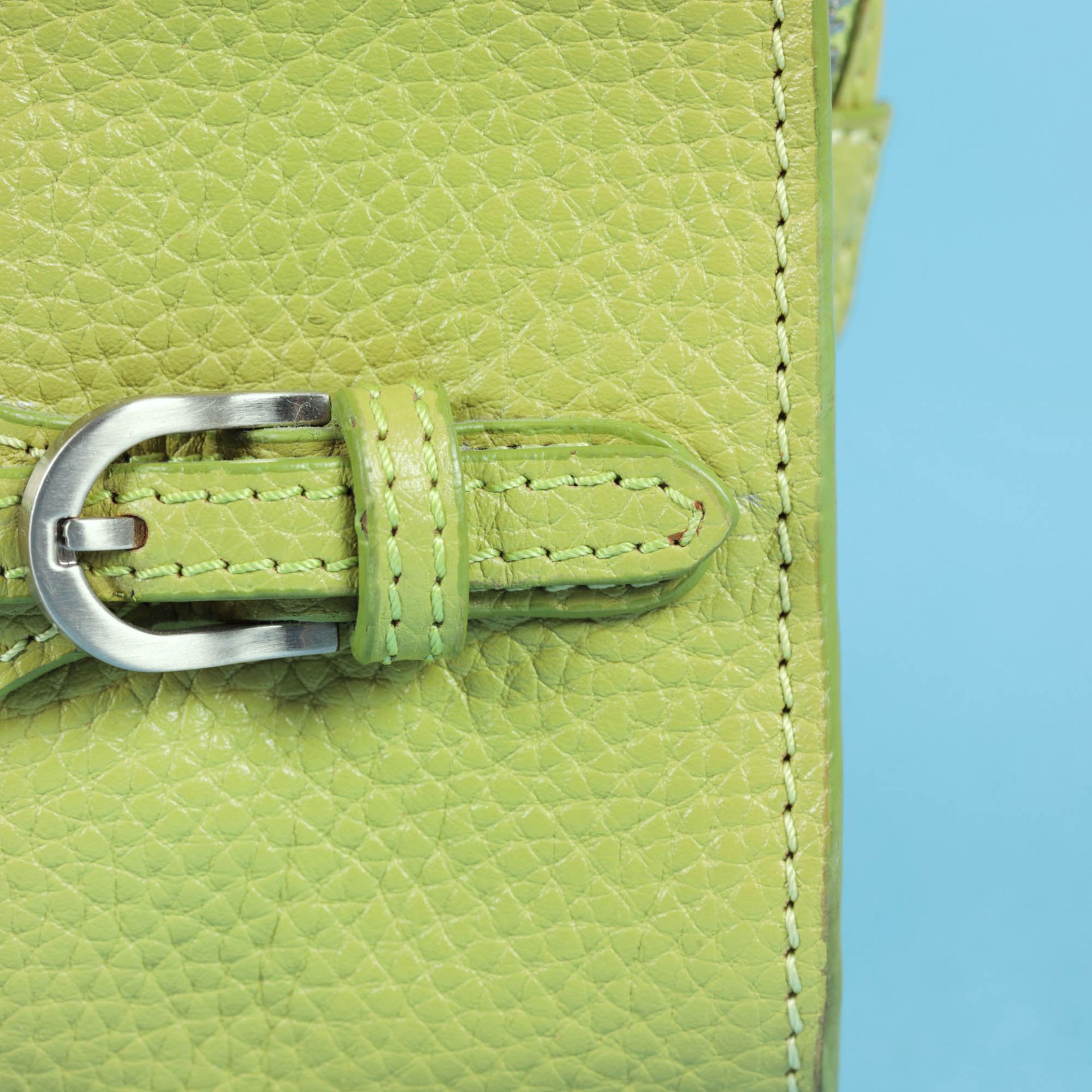 "Tulita" - Jimmy Choo clutch, leather, colour Lime, for women - Bild 4 aus 6