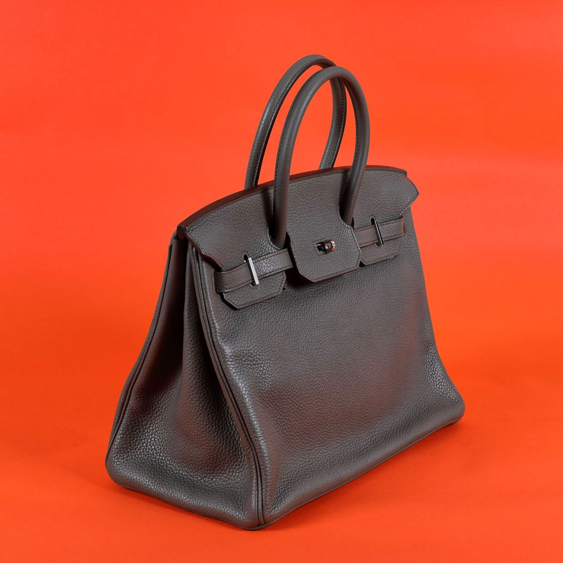 "Birkin 35" - Hermès bag, Clemence leather, colour Etain, for women, accompanied by original box - Bild 2 aus 8