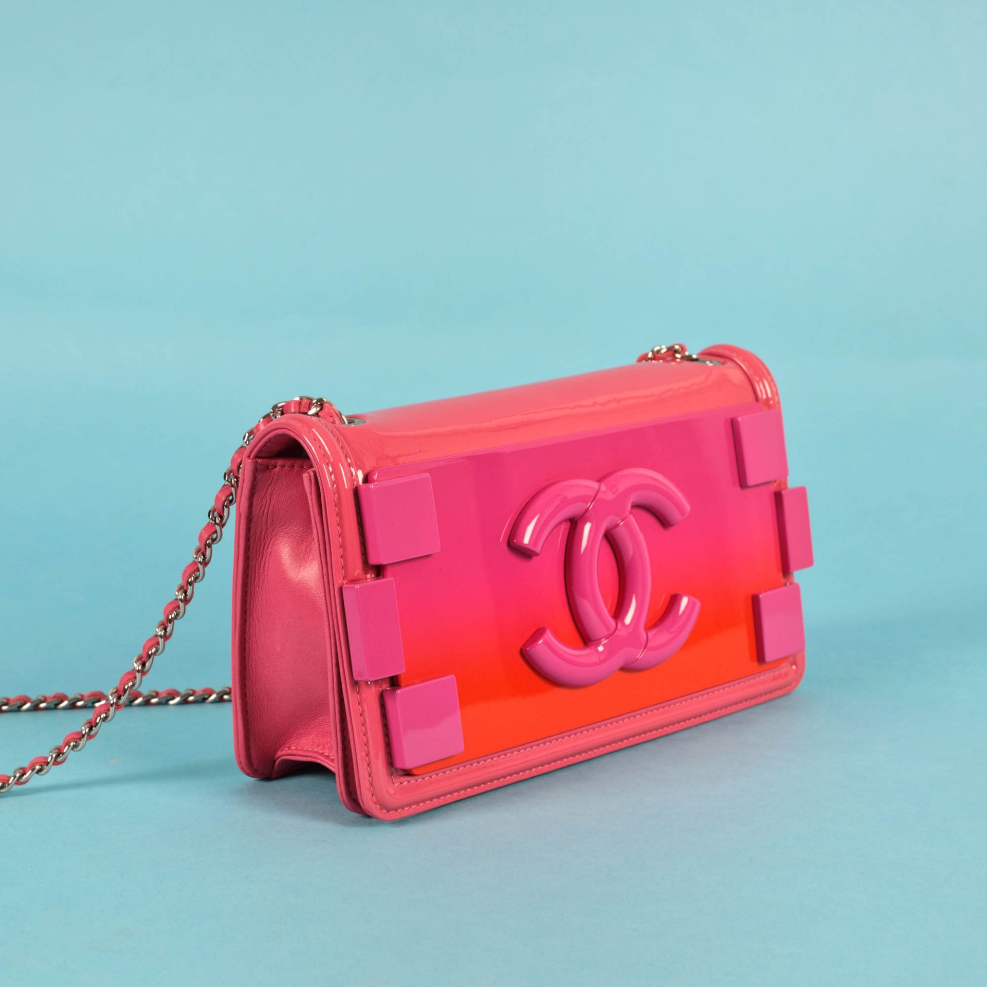 "Lego Hot Pink Brick Ombre" - Chanel bag, accompanied by authenticity card and original box - Bild 3 aus 6