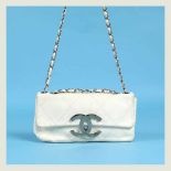 Chanel vintage bag, leather, white, for women