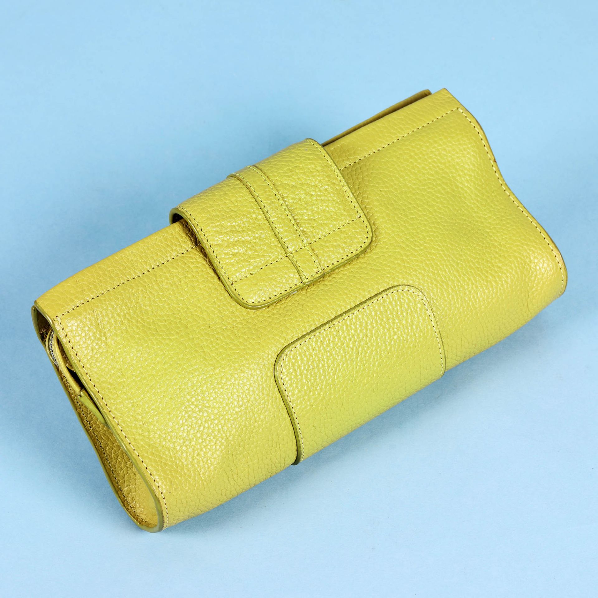 "Tulita" - Jimmy Choo clutch, leather, colour Lime, for women - Bild 5 aus 6