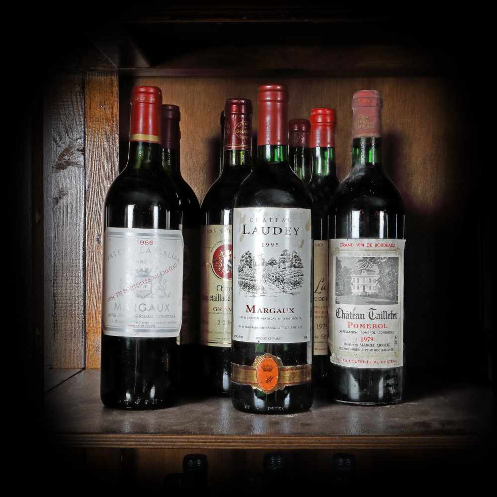 Margaux, Pomerol and Graves wine selection, 1970-2001, 10b x 0.75l