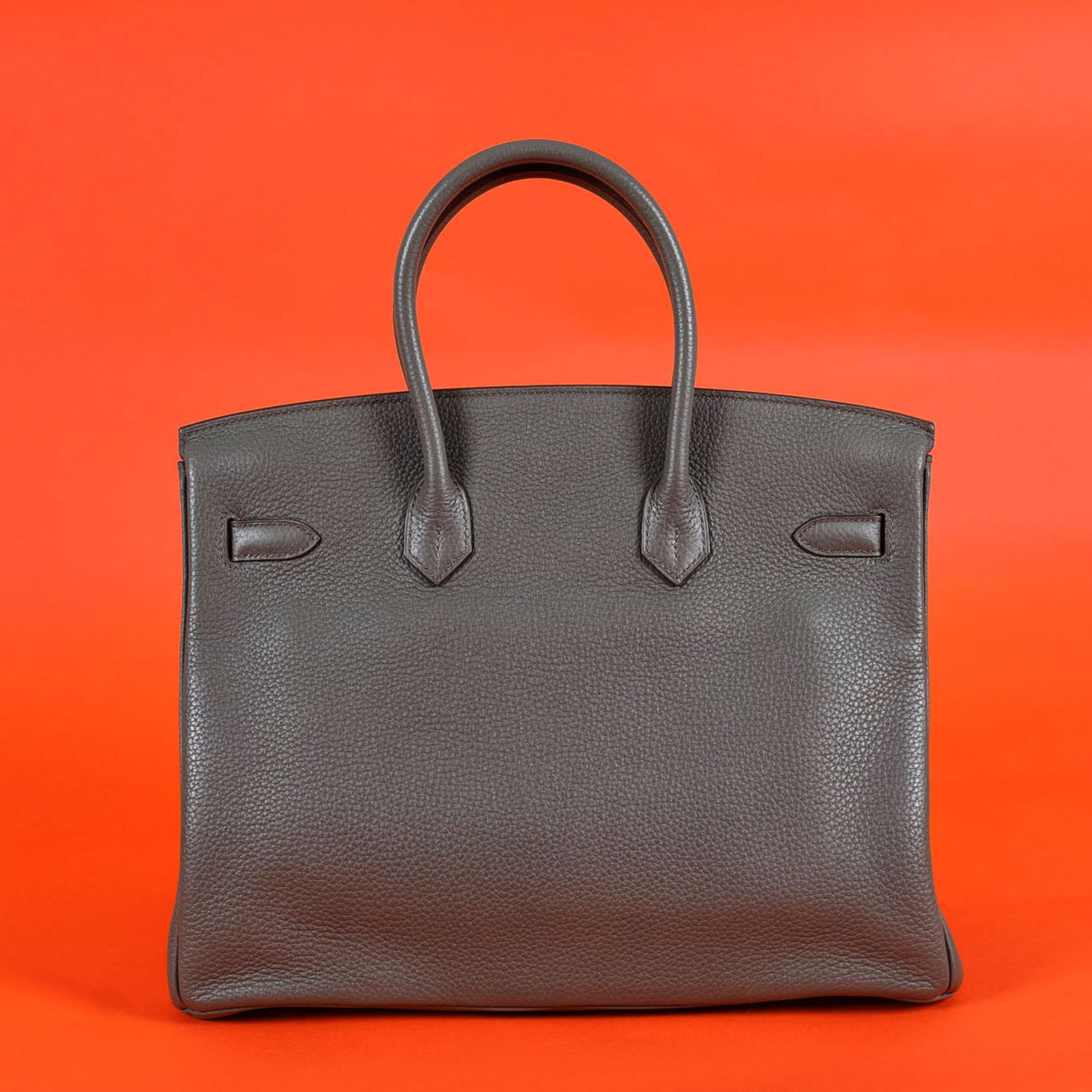 "Birkin 35" - Hermès bag, Clemence leather, colour Etain, for women, accompanied by original box - Bild 3 aus 8