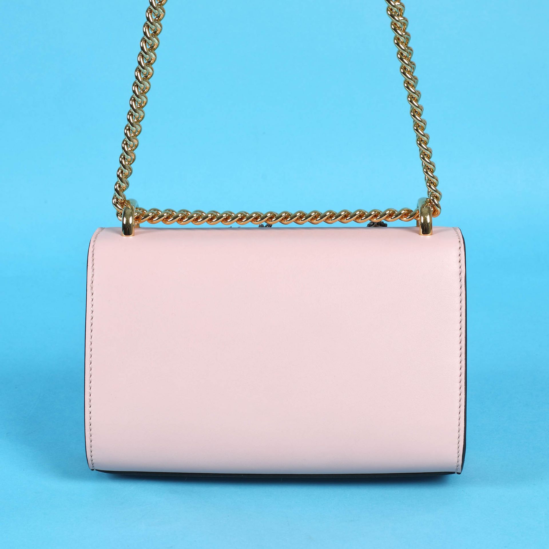 "Padlock" - Gucci bag, leather, pale pink, with applications embroidered in star shapes, for women - Image 2 of 12