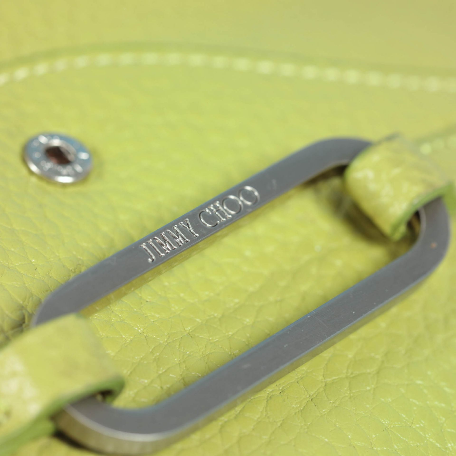 "Tulita" - Jimmy Choo clutch, leather, colour Lime, for women - Bild 3 aus 6