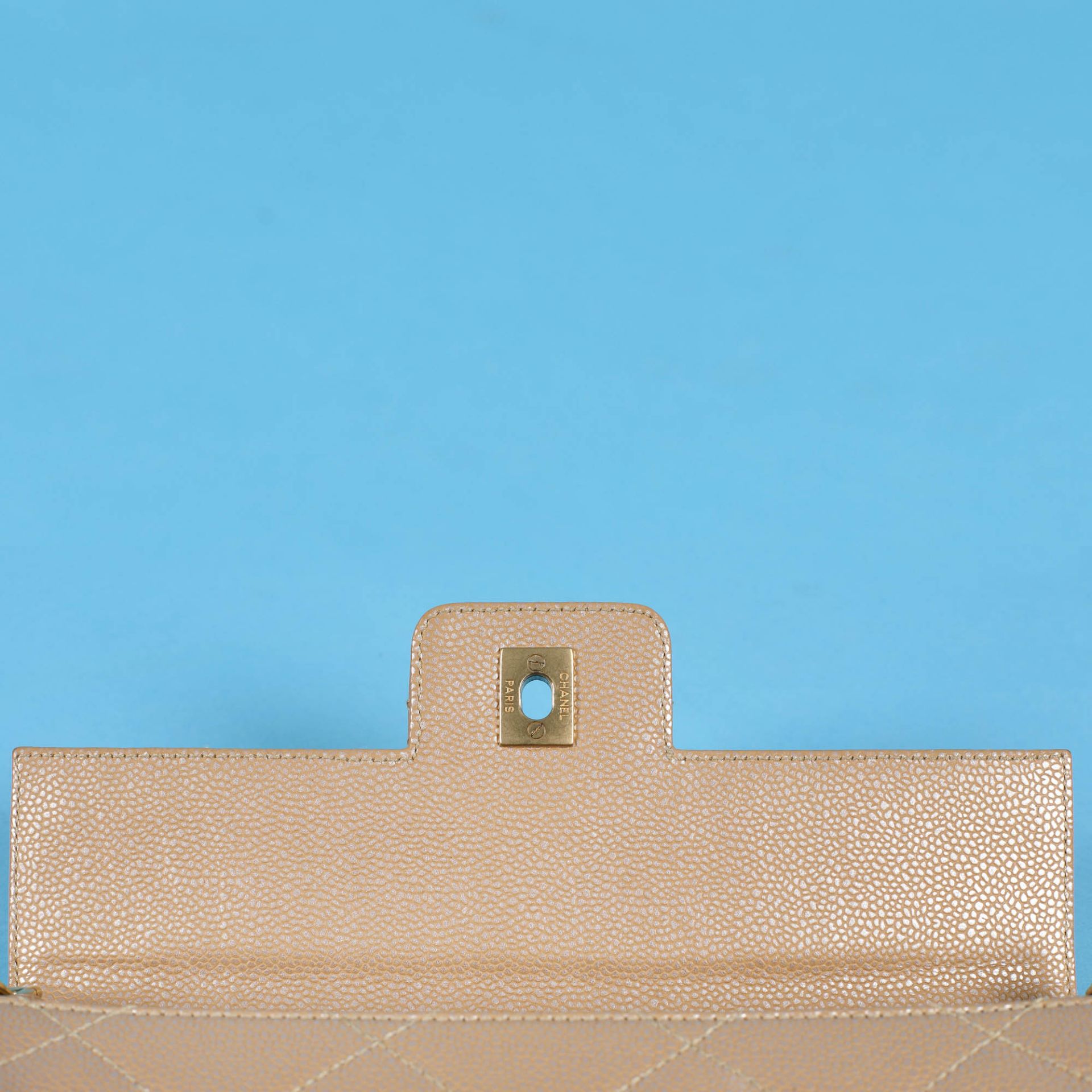 Chanel vintage bag, leather, beige, for women - Bild 5 aus 8