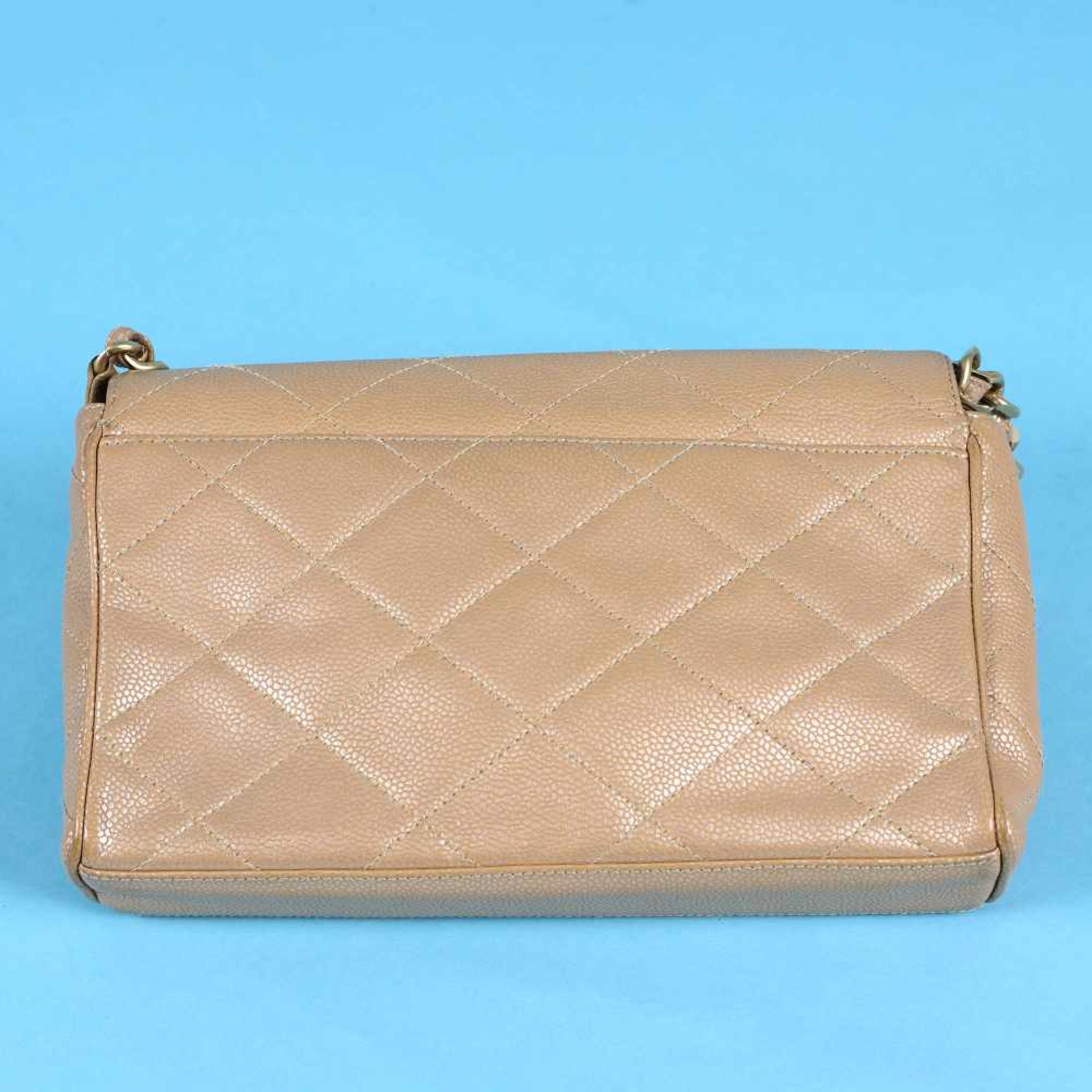 Chanel vintage bag, leather, beige, for women - Bild 3 aus 8