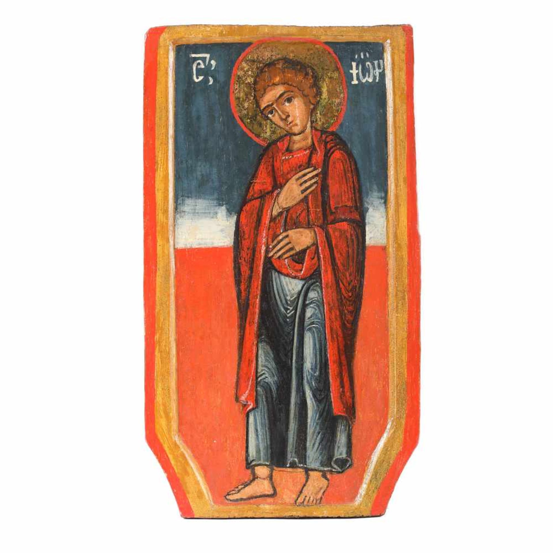 "Saint John", icon on wood, Wallachia, post-Brâncovenesc school, late 18th century