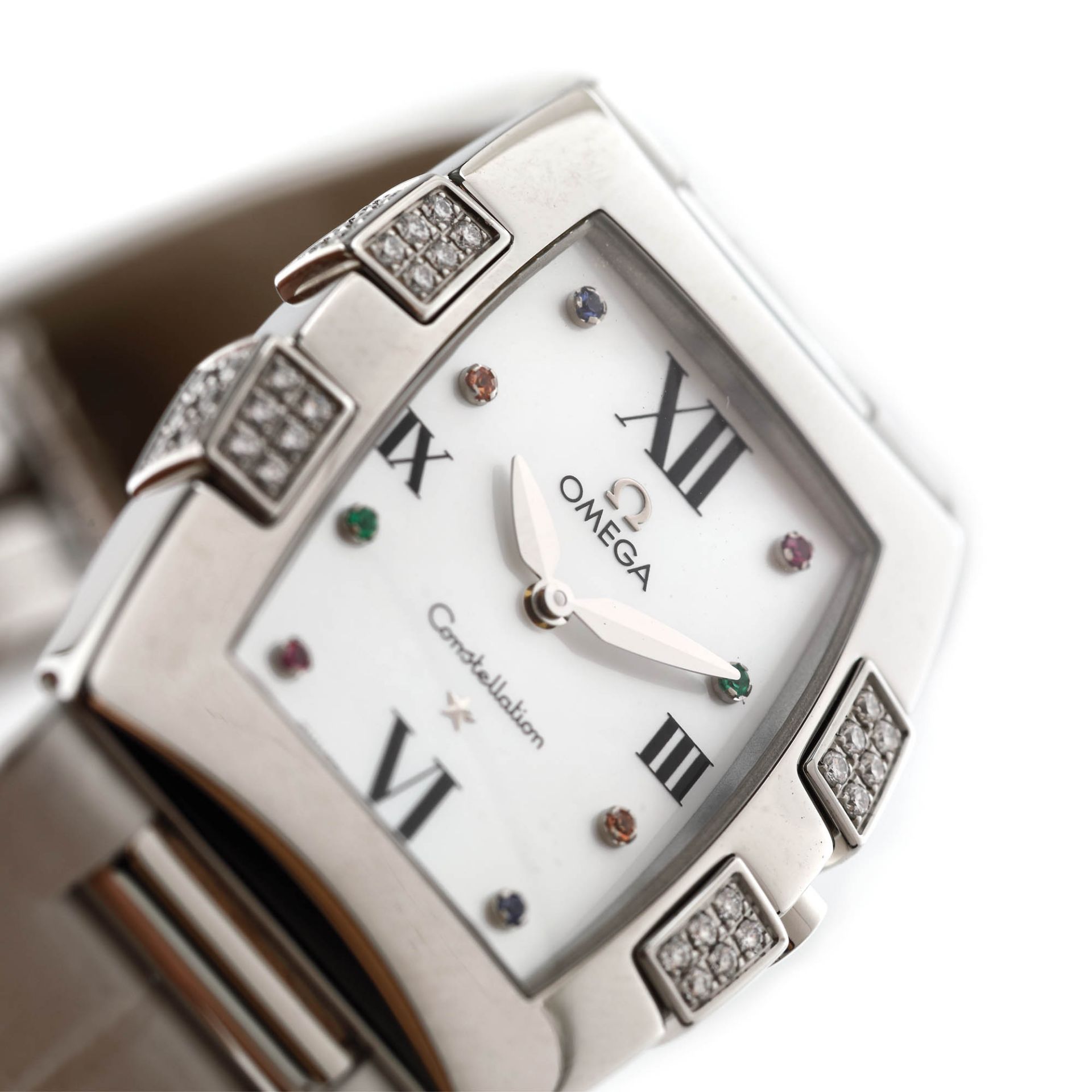 Omega Constellation Quadrella wristwatch, decorated with diamonds, womenOmega Constellation Qua - Image 2 of 4