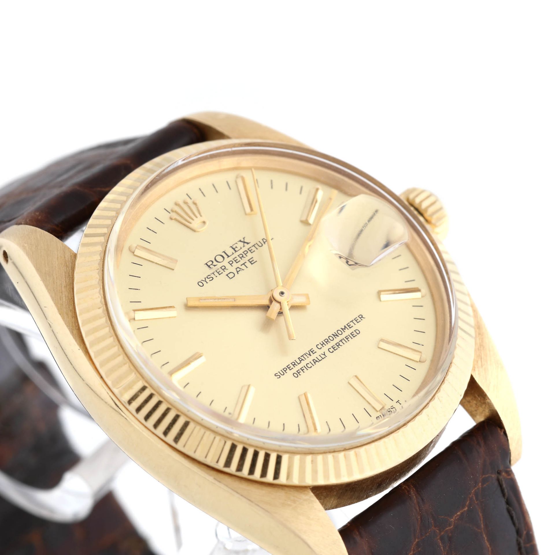 Rolex Oyster Perpetual Date wristwatch, gold, unisexRolex Oyster Perpetual Date wristwatch, gol - Image 2 of 3
