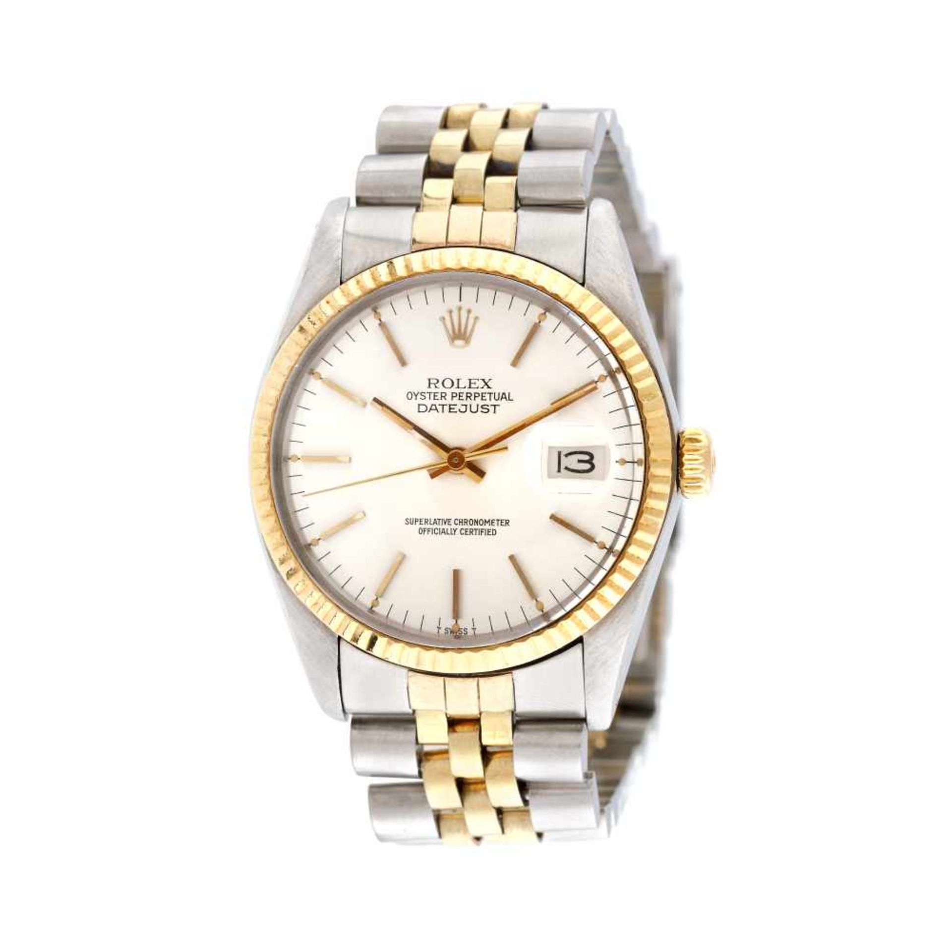 Rolex DateJust wristwatch, men, steel and goldRolex DateJust wristwatch, men, steel and gold, r