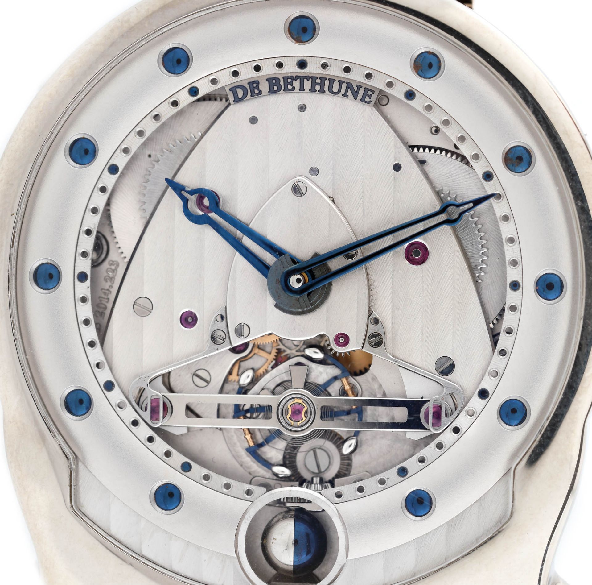 De Bethune Revolving Moon wristwatch, white gold, men, original boxDe Bethune Revolving Moon wr - Bild 3 aus 4