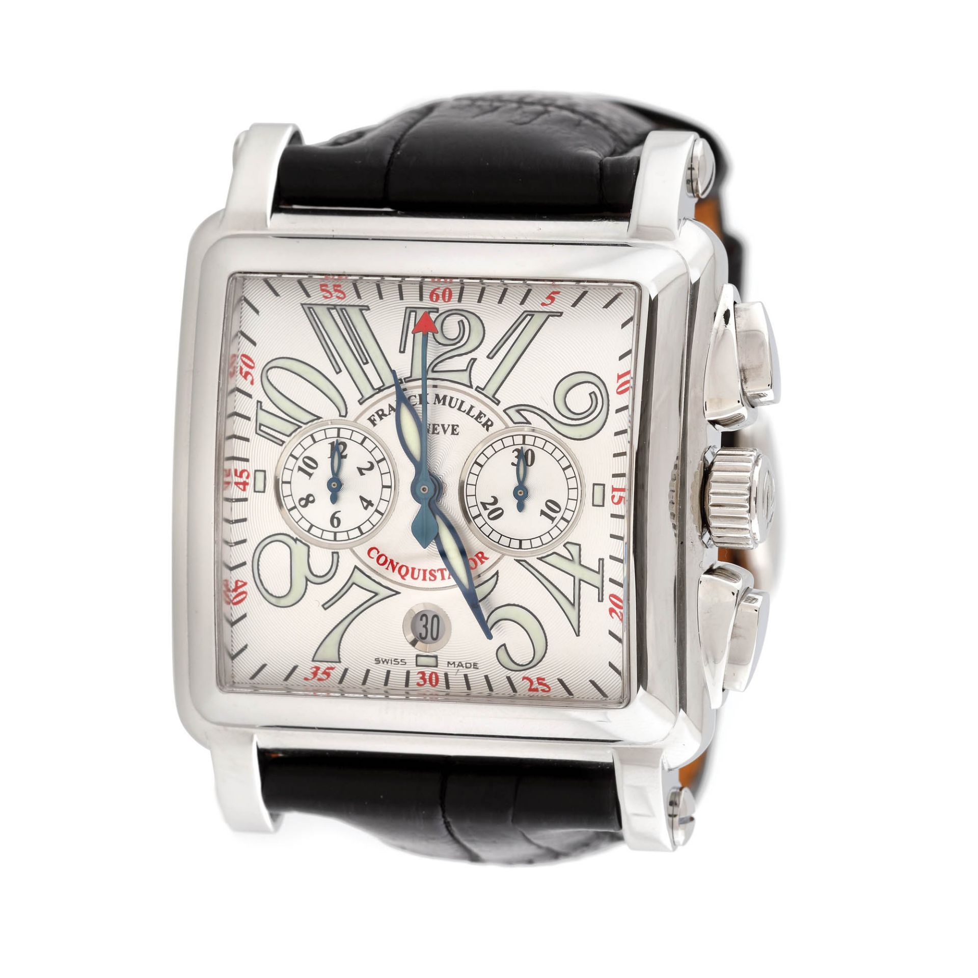 Franck Muller Conquistador Cortez Chronograph wristwatch, men, accompanied by certificate of authen