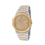 Patek Philippe Nautilus wristwatch, men, gold and steel, extract of the archivesPatek Philipp