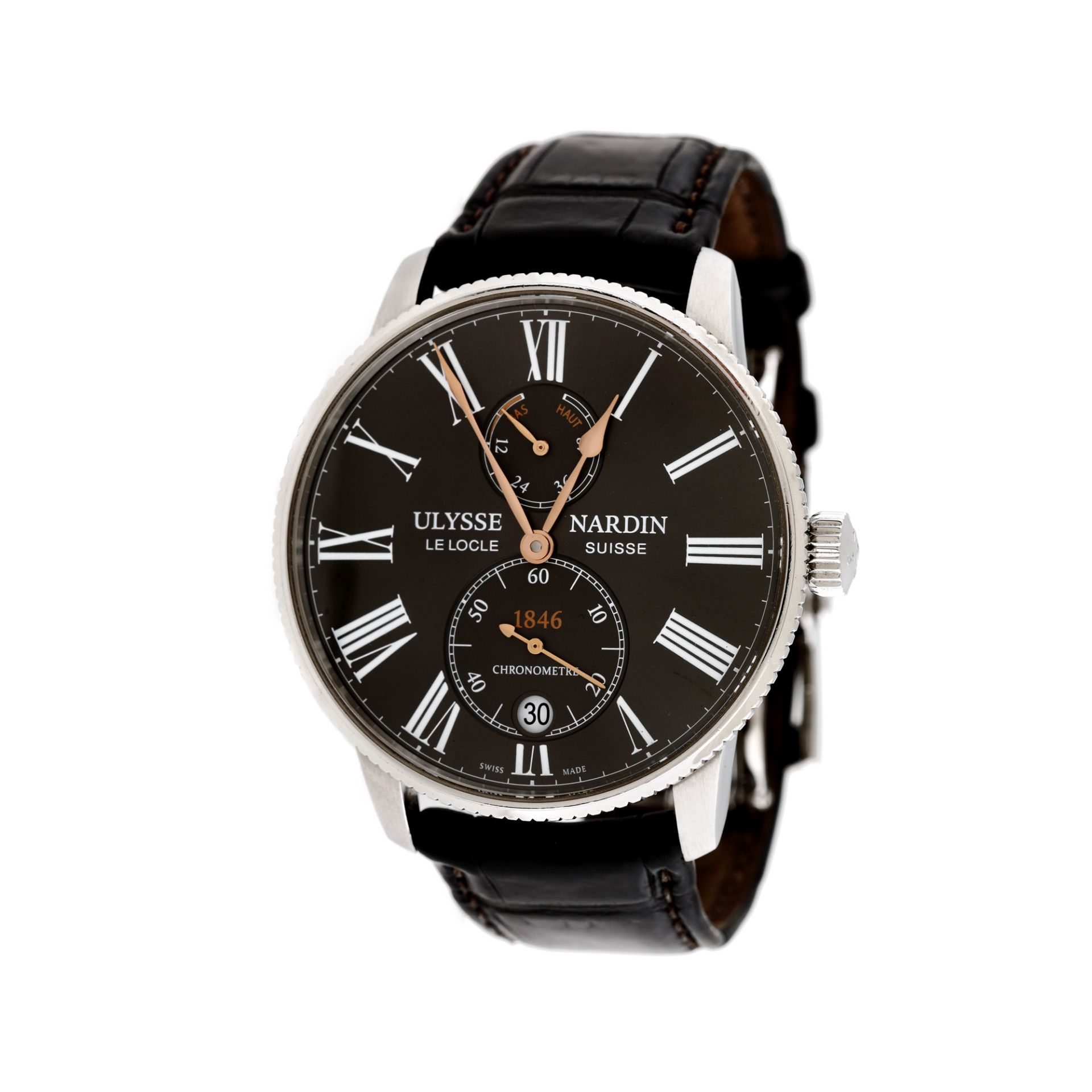 Ulysse Nardin Marine Torpilleur Military wristwatch, menUlysse Nardin Marine Torpilleur Militar