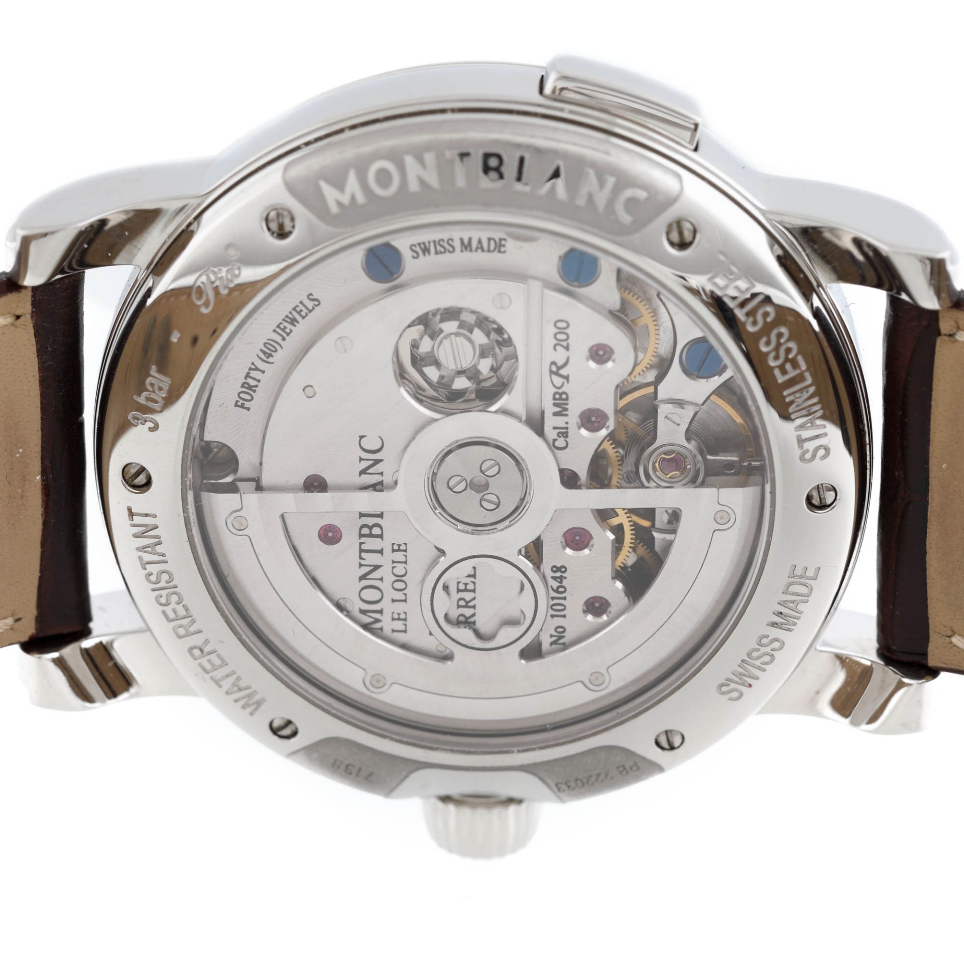 Montblanc Nicolas Rieussec wristwatch, men, original box and rotating boxMontblanc Nicolas Rieu - Image 3 of 3