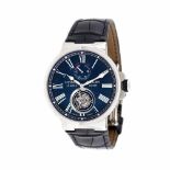 Ulysse Nardin Marine Tourbillon wristwatch, new, men, instruction manual, guarantee card and origin