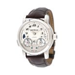 Montblanc Nicolas Rieussec wristwatch, men, original box and rotating boxMontblanc Nicolas Rieu