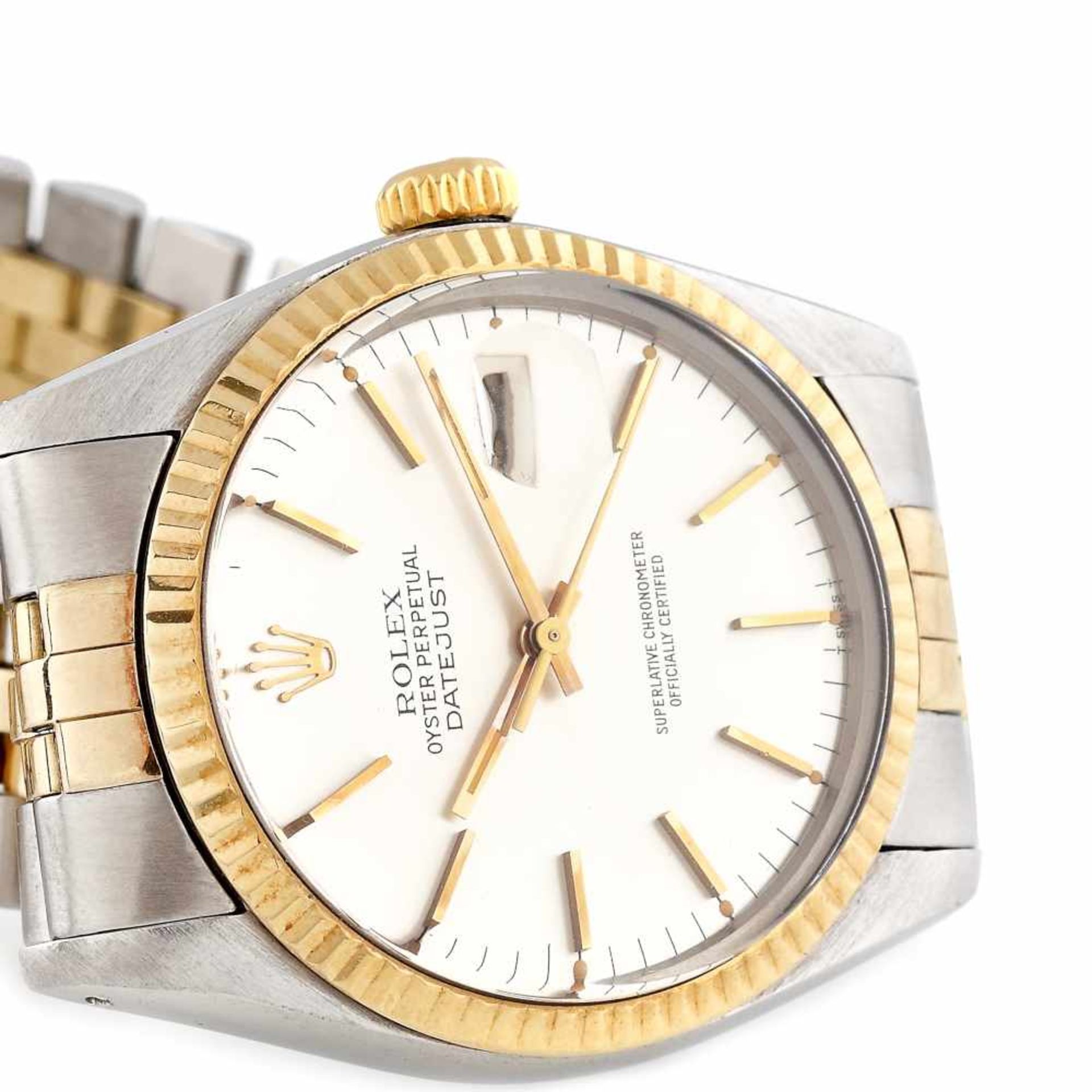 Rolex DateJust wristwatch, men, steel and goldRolex DateJust wristwatch, men, steel and gold, r - Image 3 of 3