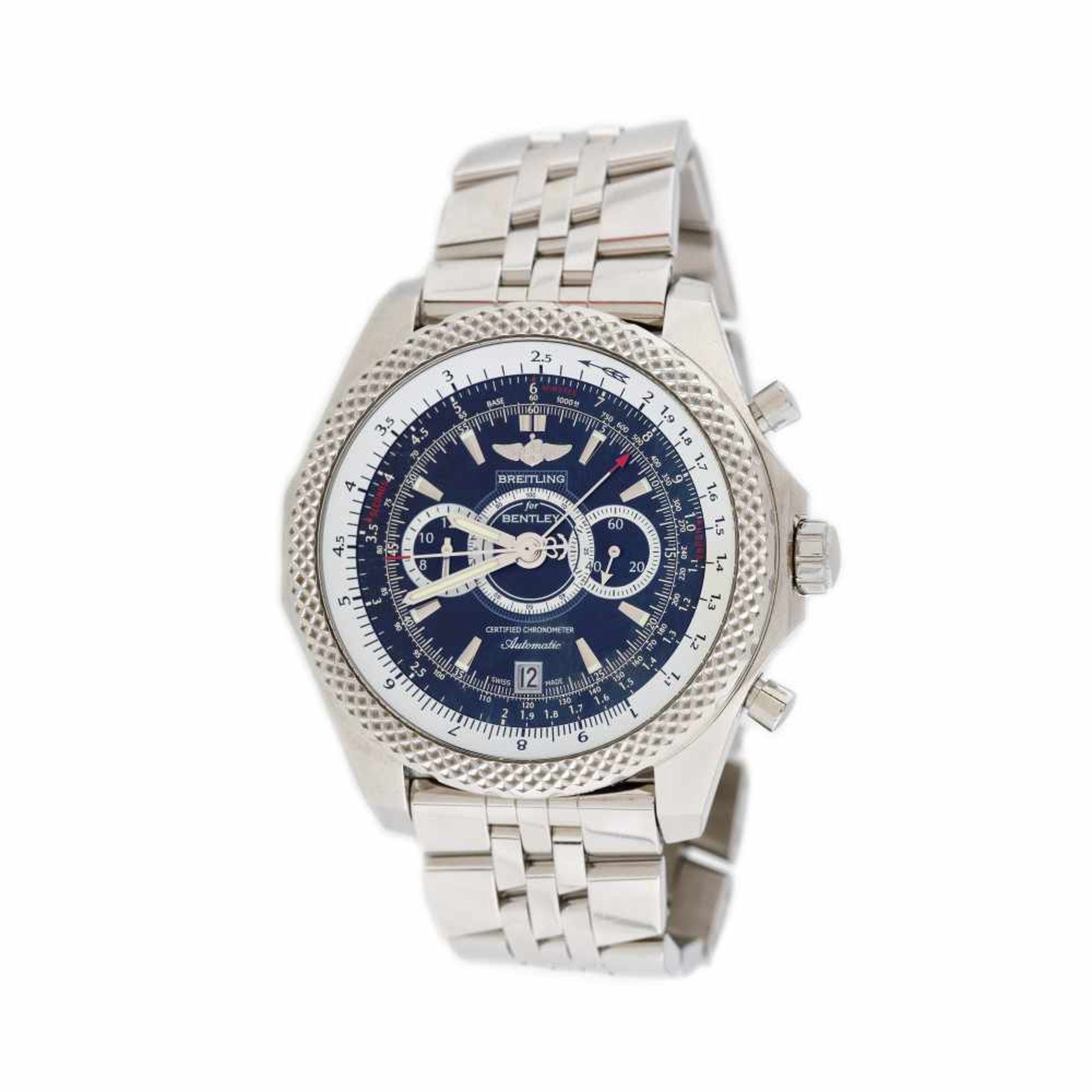 Breitling Bentley Supersports Chronograph wristwatch, men, limited edition 271/1000, provenance doc