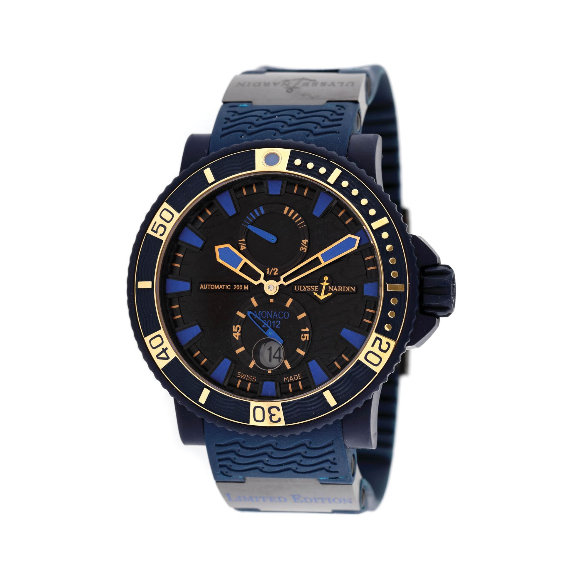 Ulysse Nardin Marine Diver Monaco wristwatch, men, limited edition 68/100Ulysse Nardin Marine D