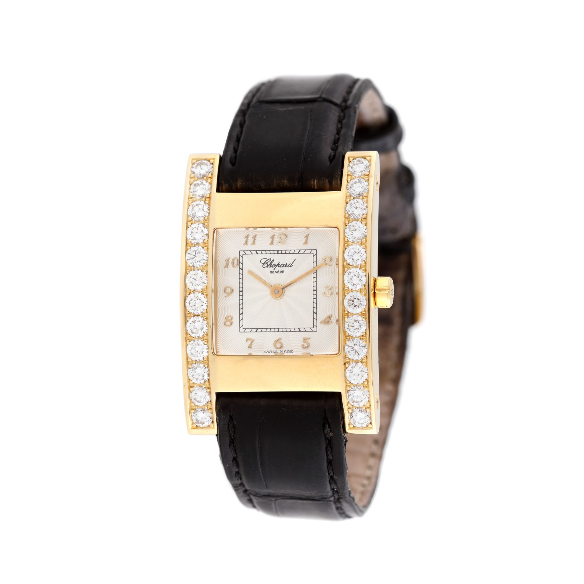 Chopard wristwatch, gold, women, decorated with diamondsChopard wristwatch, gold, women, decora