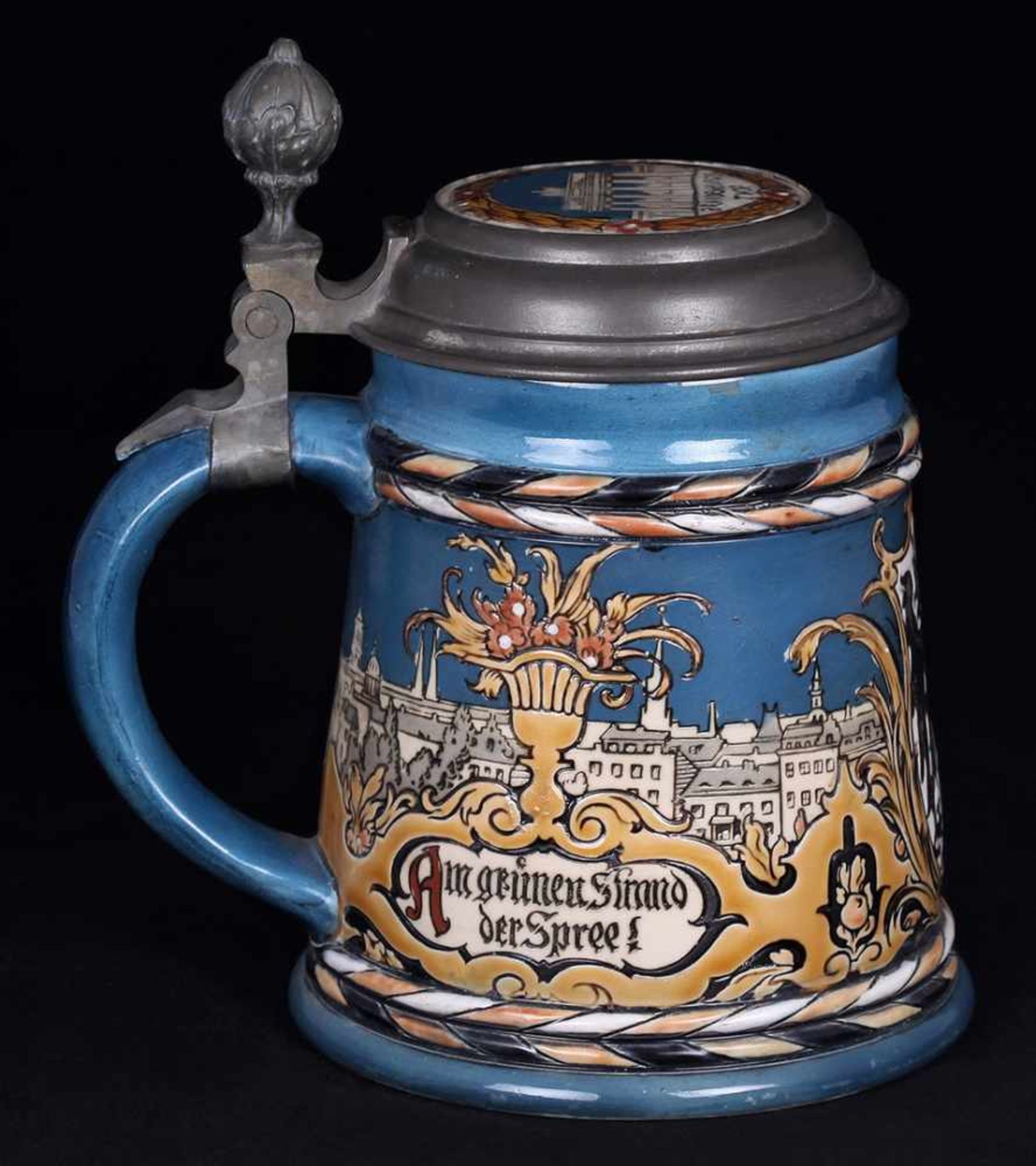 Beer stein &quot;Berlin&quot;. Germany. VilleroyBoch. 1903. - Bild 2 aus 4