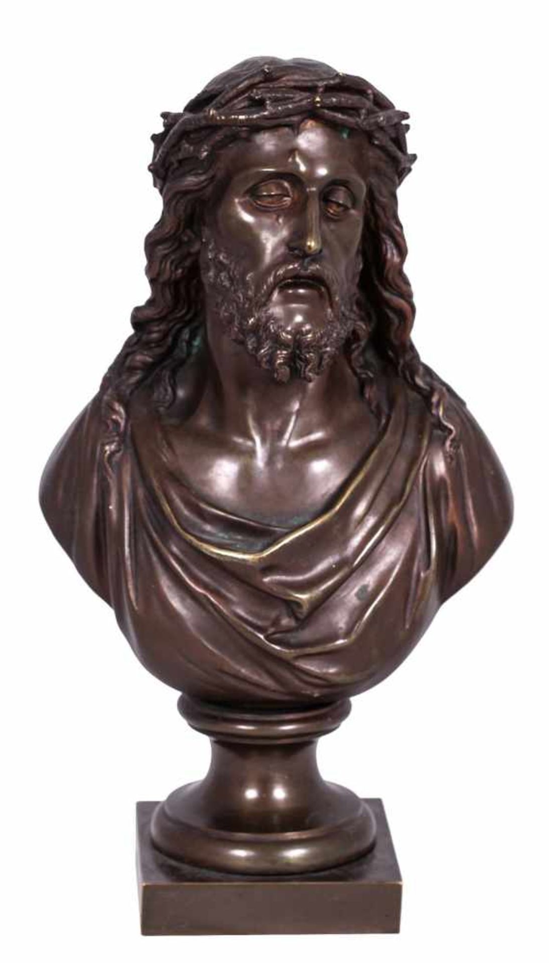 Unknown artist. Bust &quot;Christ with crown of thorns&quot;. 19th century.