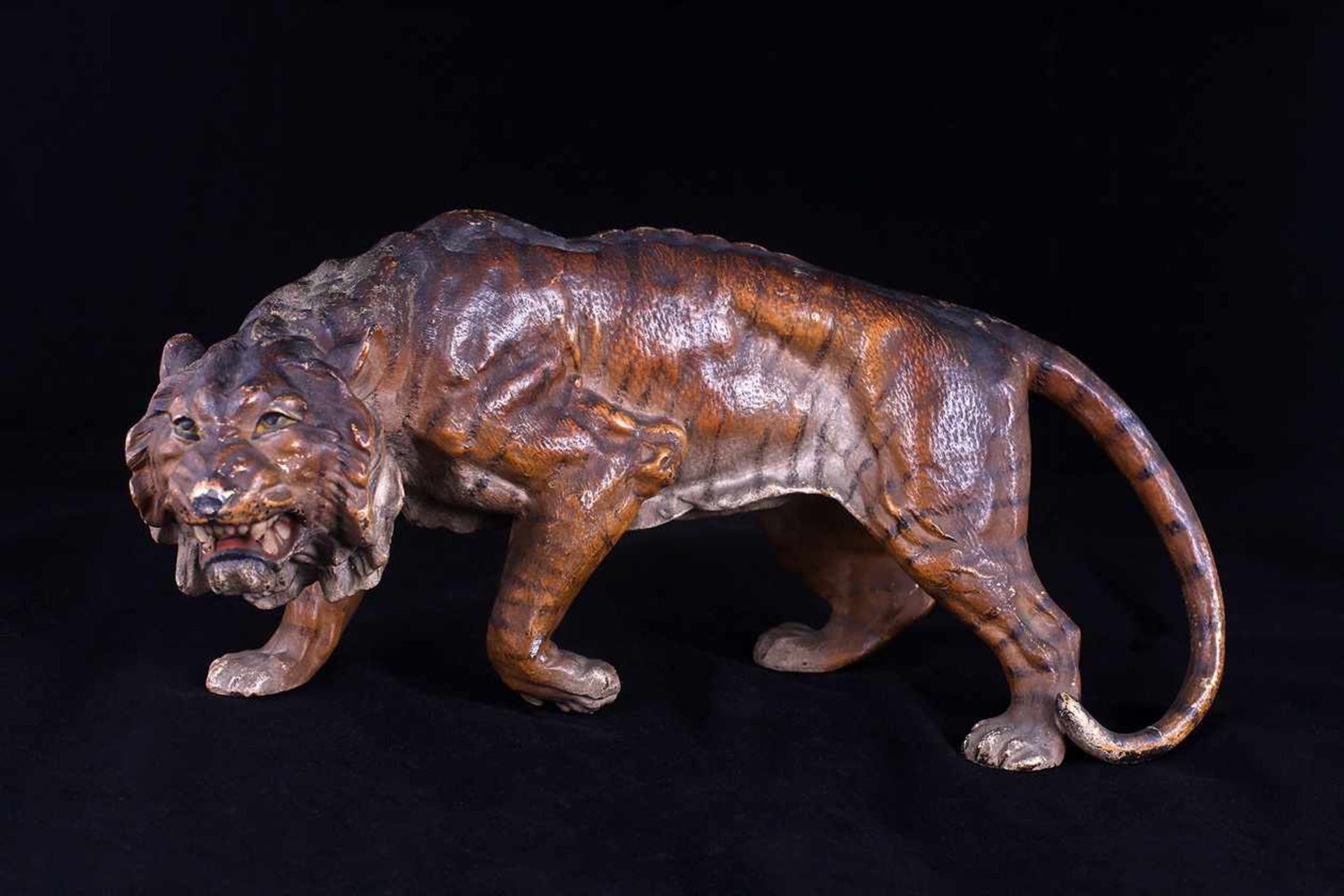 Tiger. Vienna bronze sculpture.