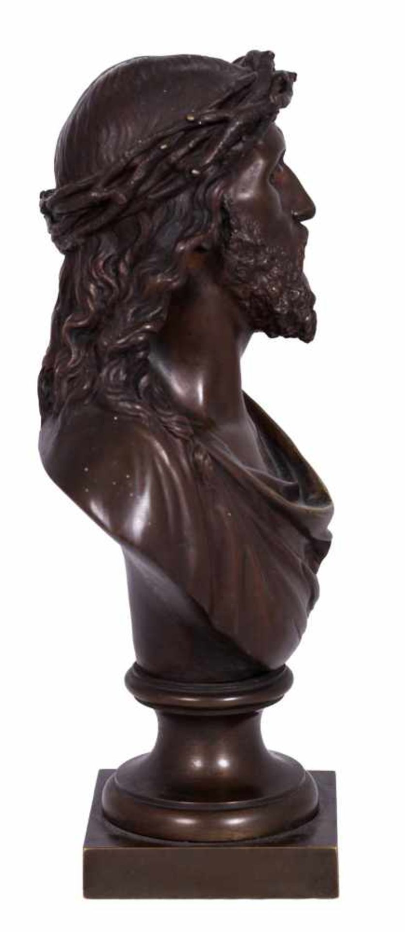 Unknown artist. Bust &quot;Christ with crown of thorns&quot;. 19th century. - Bild 2 aus 2