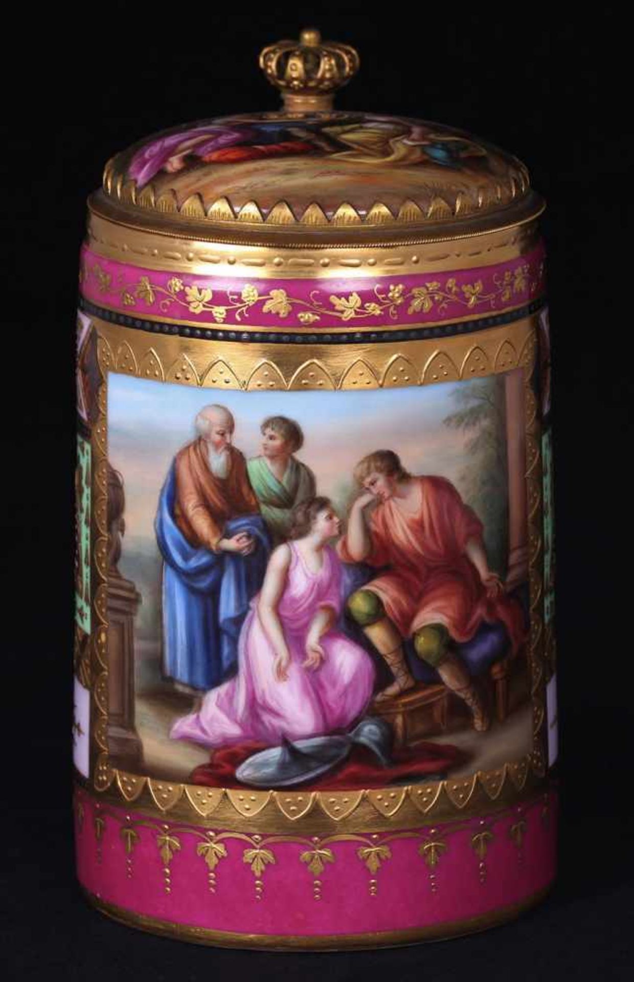 Beer stein &quot;Mythical scene&quot;. Austria, Vienna Royal manufacture. 1900.