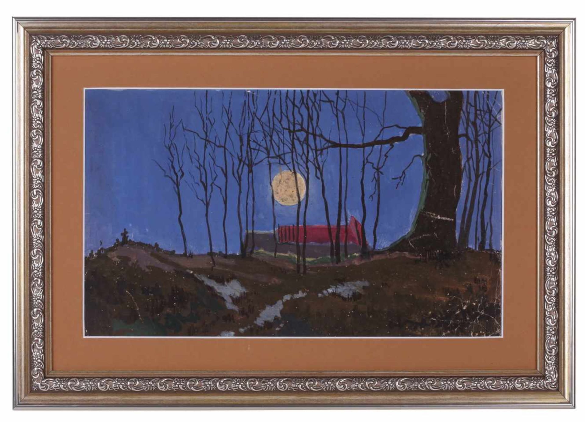 [Soviet art]. Shatalov, Vladimir. Moonlit night. - Image 2 of 2