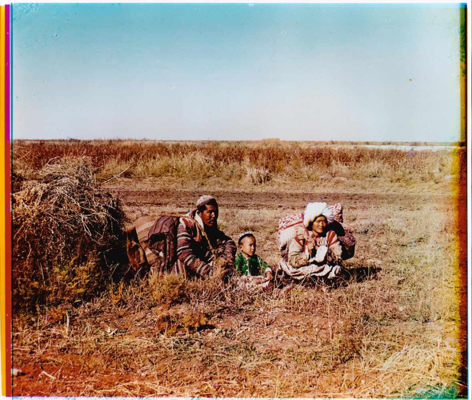 [Russian Empire]. Prokudin-Gorsky, S.M. &quot;Nomad Kyrgyz people&quot;.