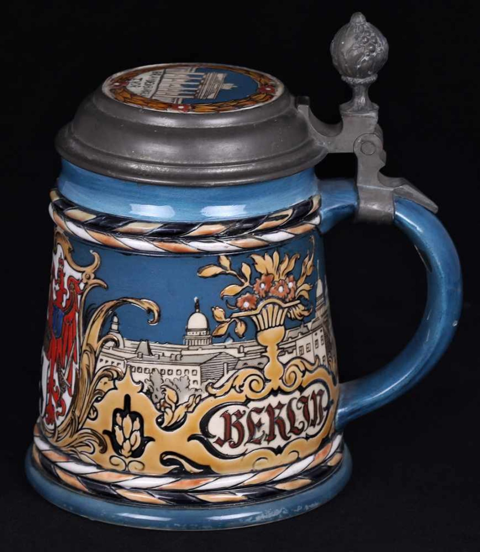 Beer stein &quot;Berlin&quot;. Germany. VilleroyBoch. 1903. - Bild 3 aus 4