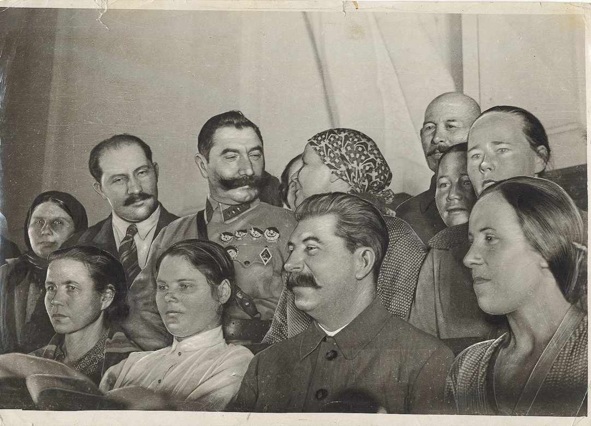 [Soviet]. Photograph &quot;Joseph Stalin, Semyon Budyonny, Lazar Kaganovich...&quot;